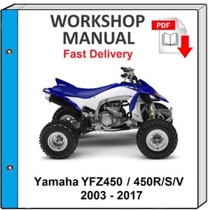 Yamaha Yfz450 Manual - Etsy