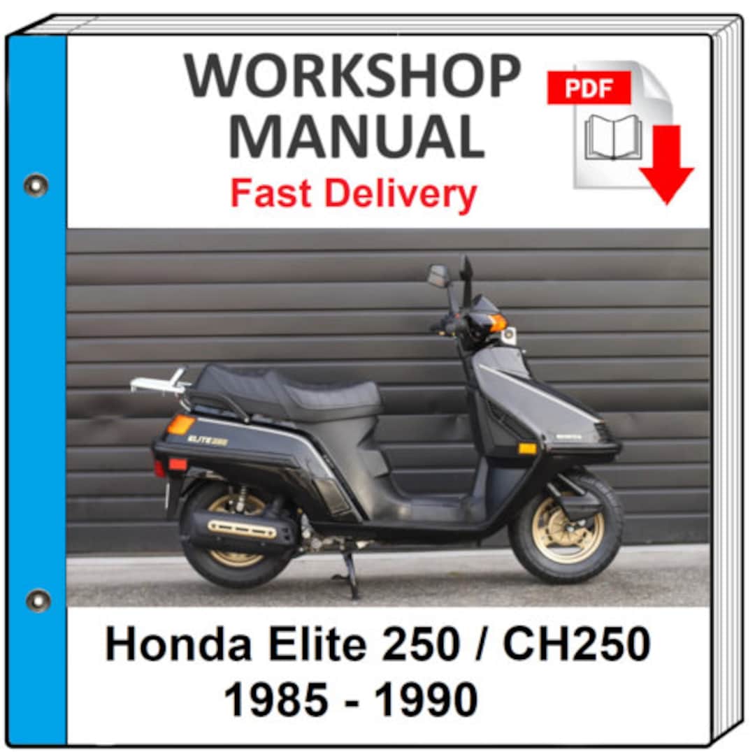 Honda Elite 250 Ch250 1985 1986 1987 1988 1989 1990 Service Repair Shop