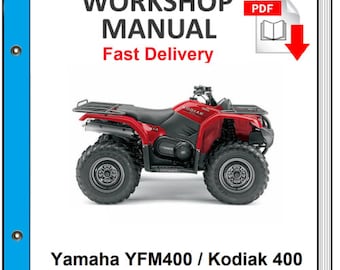 Yamaha Yfm400 Kodiak 400 2002 2003 2004 2005 2006 Service Repair Shop Manual
