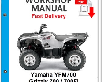 Yamaha Yfm700 Grizzly 700 2007 2008 2009 2010 2011 Service Repair Shop Manual
