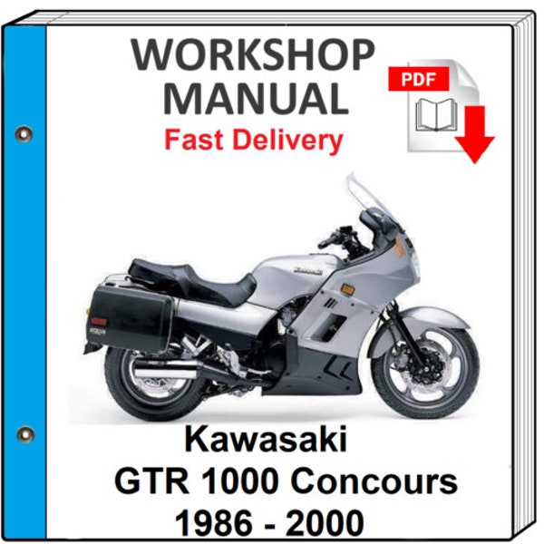 Kawasaki Gtr1000 Concours 1986 1987 1988 1989 1990 Service Repair Shop Manual