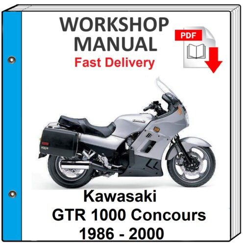 Kawasaki Gtr1000 Concours 1986 1987 1988 1989 1990 Service Reparatiewerkplaats Handleiding