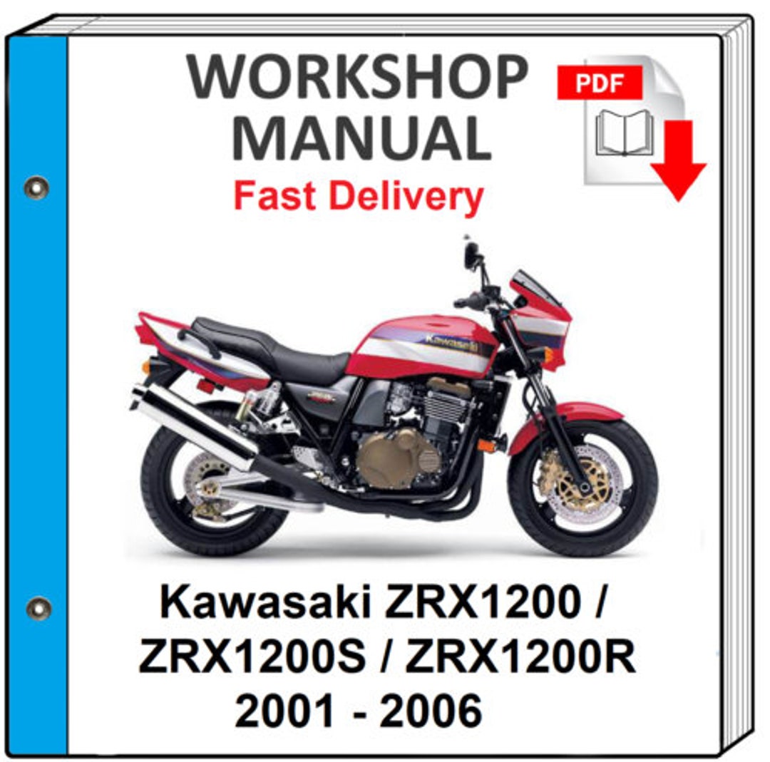 Kawasaki ZRX1200R 2001年～2008年式 サービスマニュアル 2001年～2006年ZRX1200R/Sサービスマニュアル整備解説書