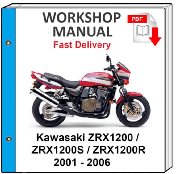 Kawasaki Zrx1200 2001 2002 2003 2004 2005 2006 Service Repair Shop