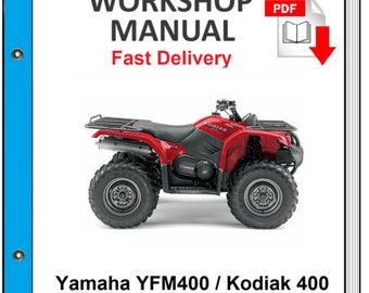 Yamaha Yfm400 Kodiak 400 1993 1994 1995 1996 1997 Manuale di officina riparazione servizio