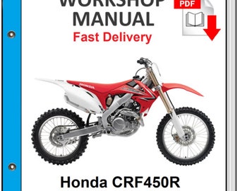 Honda Crf450r 2009 2010 2011 2012 2013 2014 Service Repair Workshop Manual