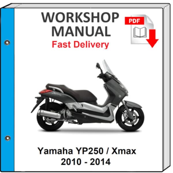 Manuale del negozio di riparazione Yamaha Yp250 Xmax 250 2010 2011 2012 2013 2014