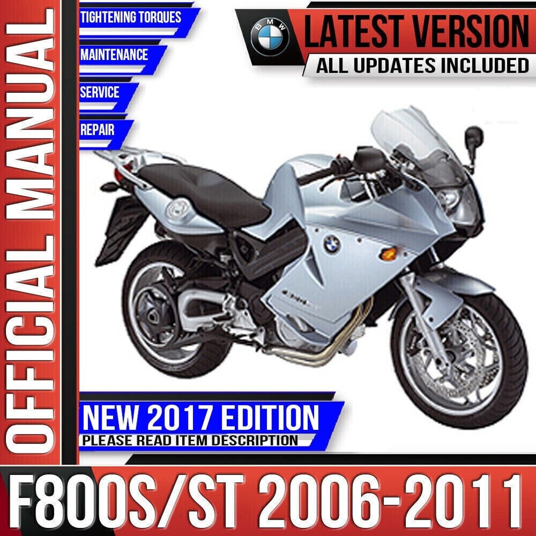 BMW F800S F800ST Workshop Service Manual 2006 2007 2008 2009 2010 2011 ...