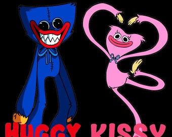 Huggy Wuggy and Kissy Missy png and svg BUNDLE