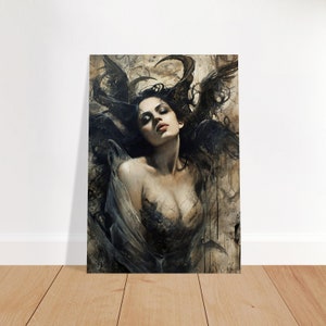 Fallen Divinity - Beautiful Woman Painting | Woman Art | Young Lady Painting | Renaissance Painting | Home Decor | Living Room Art