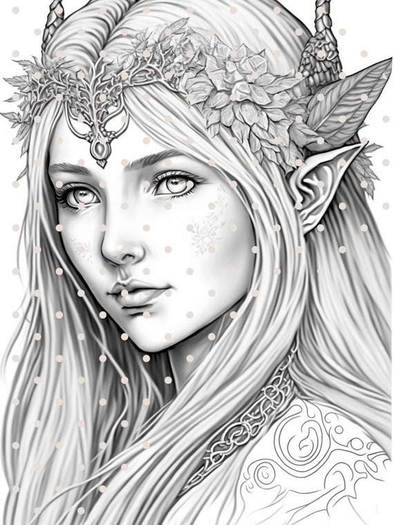 Elves Coloring Sheets - Il 570xN.4541047482 70ir