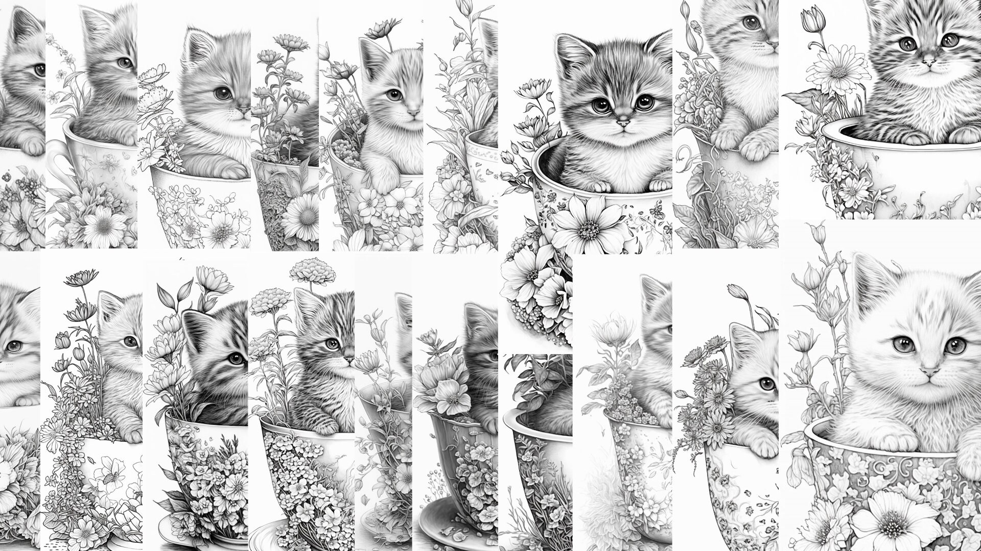 Cats in Glasses: A Grayscale Cats Coloring Book for Adults, Teens and  Gifted Children with High Quality, Detailed Illustrations for Fun,  Relaxation