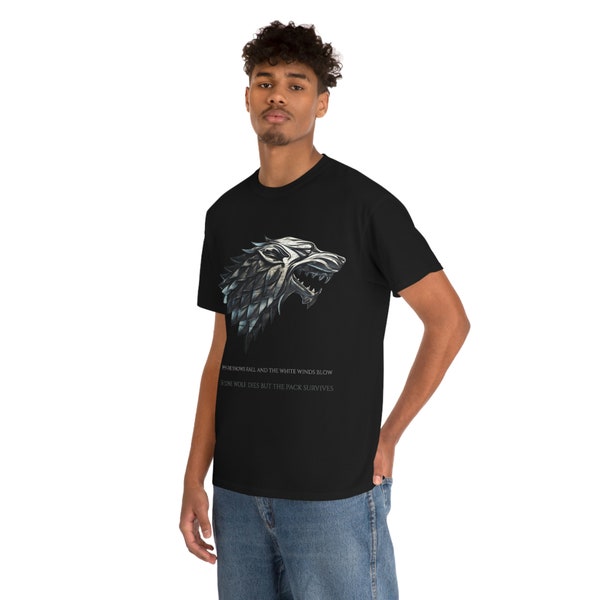 House Stark Game of thrones inspired Unisex Heavy Cotton Tee