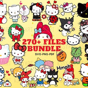 Halloween Kitty Sticker Set - Cat Stickers - Cute - Decal cut