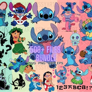 lilo and stitch svg bundle files, lilo and stitch svg for cricut, Layered Files, Stitch svg, Stitch png, Layered SVG, cricut, cut files