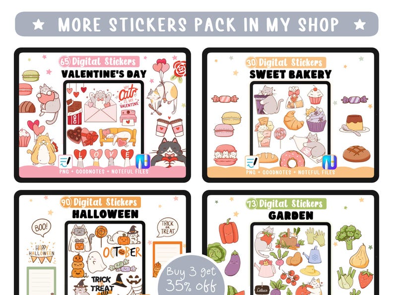 Neutrale digitale Sticker-Tracker. 250 gestanzte Tracker-Widgets für digitale Goodnotes-Planer im Buchformat + transparente PNGs Bild 7