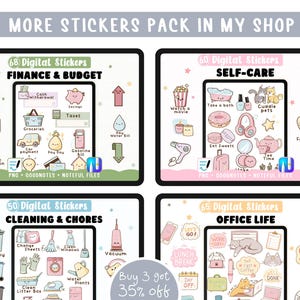 Neutrale digitale Sticker-Tracker. 250 gestanzte Tracker-Widgets für digitale Goodnotes-Planer im Buchformat + transparente PNGs Bild 6