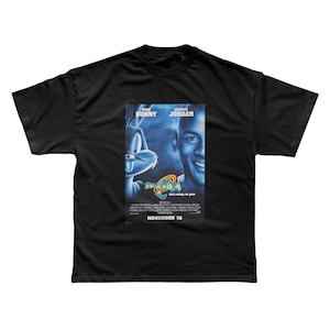 Camiseta de baloncesto para hombre, TAZ ! Space Moive, camiseta deportiva  de los años 90, hiphop, ropa de fiesta blanco/negro