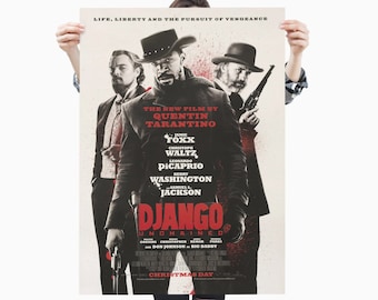 Django Unchained / Premium Matte vertikales Poster