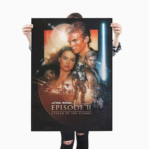 Star Wars II - Attack Of The Clones / Premium Matte vertical poster