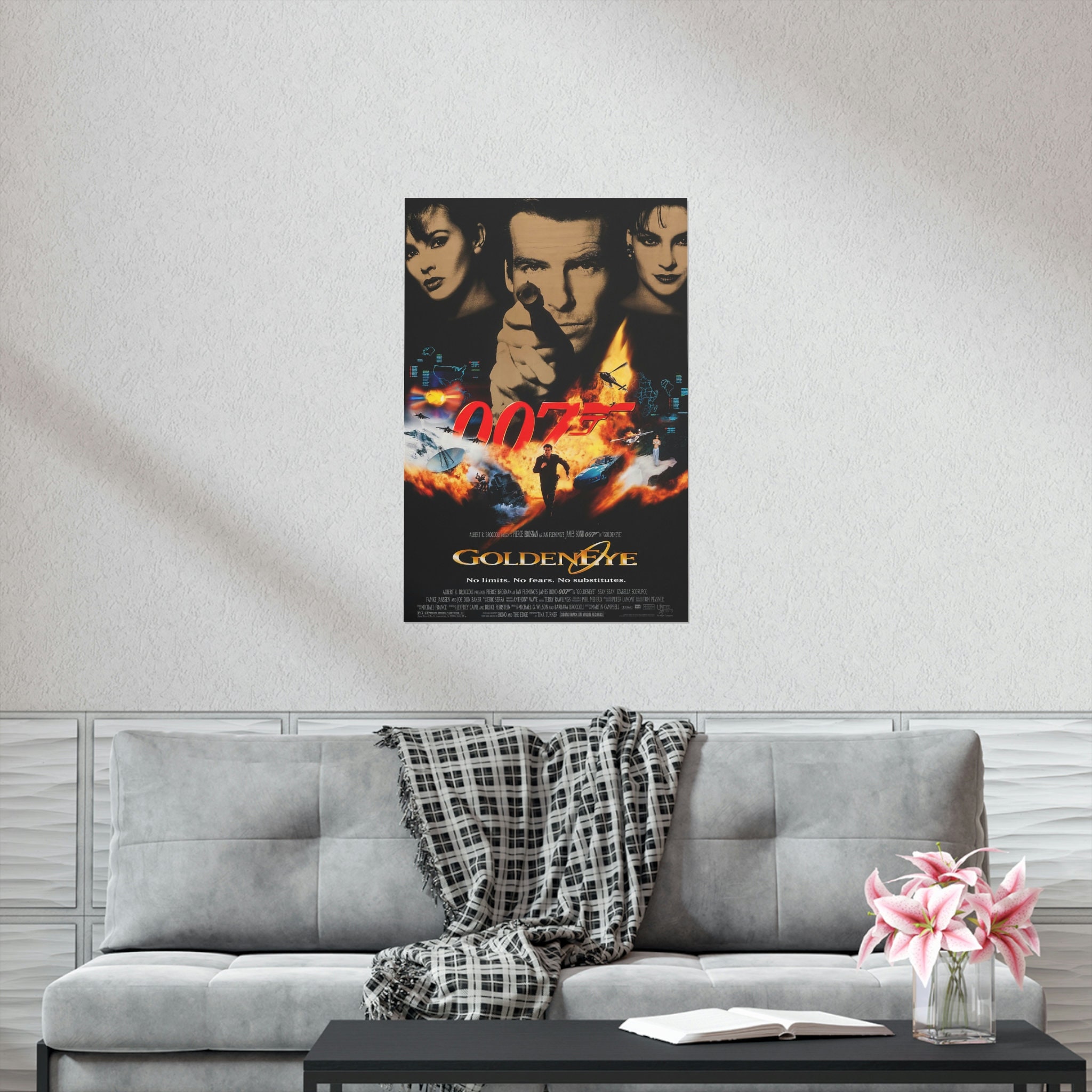 James Bond (Goldeneye One-Sheet) Framed 30x40cm Print