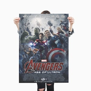 Avengers Age Of Ultron Poster / Premium Matte vertical poster