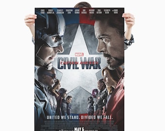 Plakat Kapitan Ameryka: Wojna Domowa / Premium Matte pionowy plakat