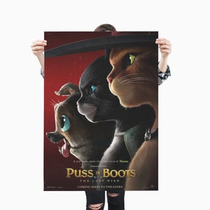 Puss In Boots The Last Wish Poster / Premium Matte vertical poster