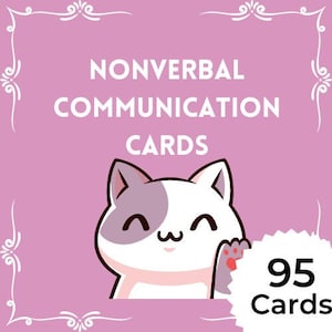 Non-verbale communicatiekaarten (Cat Edition) - Communicatiehulpmiddel voor autisme, afasie, selectief mutisme en non-verbale