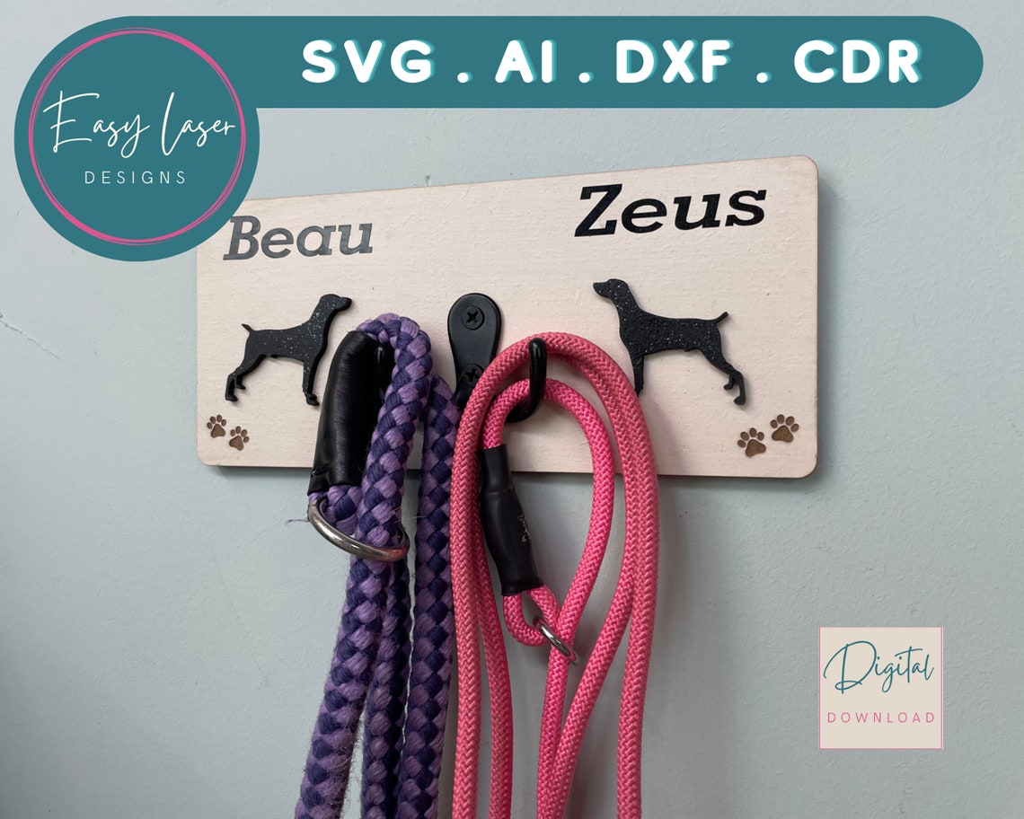 Dog Lead Holder Digital Download Pet Lead Holderdog Owner Etsy