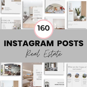 Real Estate Social Media Templates, Instagram Posts, Real Estate Marketing, Canva, Social Media, Realtor Instagram, Real Estate Flyer