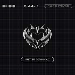 Silver Chrome Y2K Butterfly Alert: Animated Twitch Overlay for my Cyber Baddies <3 image 5