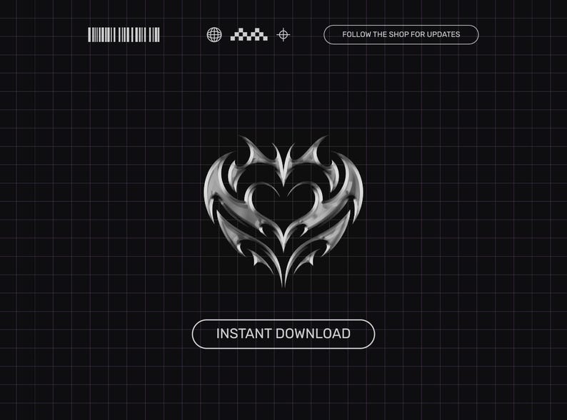 Silver Chrome Y2K Butterfly Alert: Animated Twitch Overlay for my Cyber Baddies <3 image 5