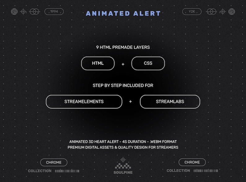 3D Animated Twitch Alert: 360 Red Gothic Spider | Vampire & Goth Stream ...