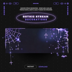 Purple Gothic Decorations - Stream Assets