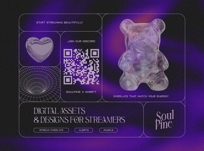 Silver Chrome Y2K Butterfly Alert: Animated Twitch Overlay for my Cyber Baddies <3 image 7