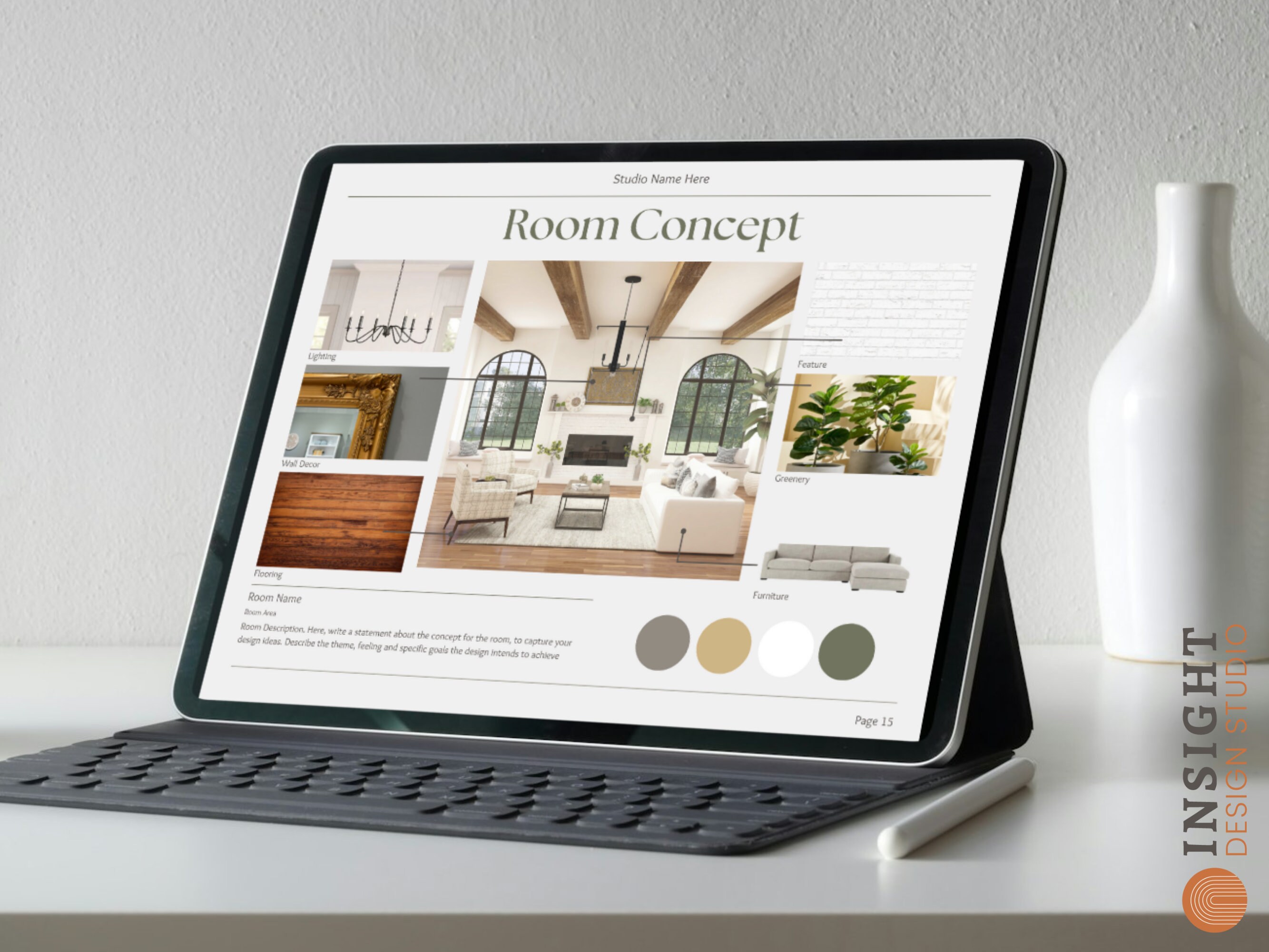 Interior Design Concept Design Presentation Template With Moodboards ...