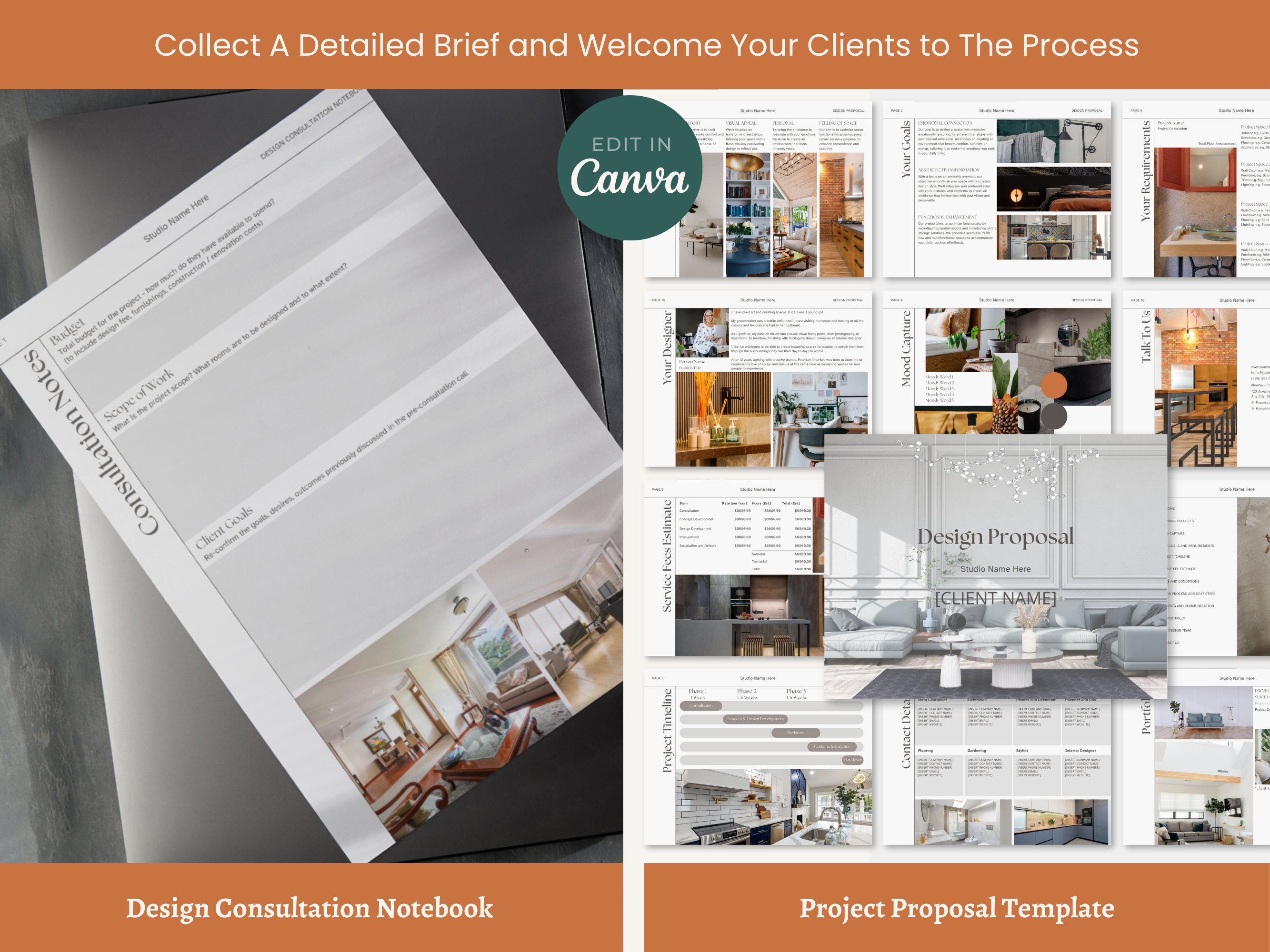 120+ Pages - Interior Design - Full Business Starter Pack - Bundle - 12 ...