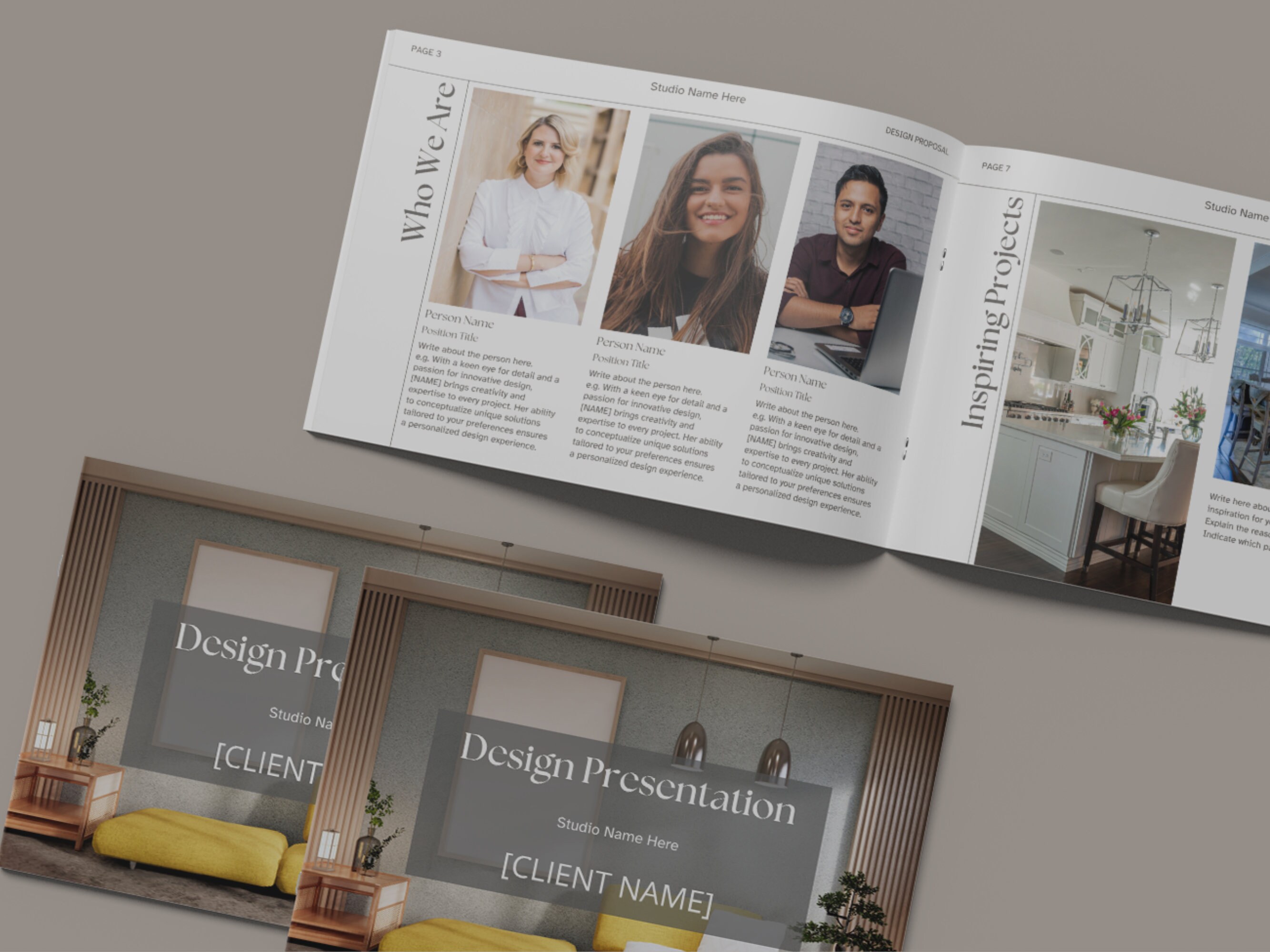 Interior Design Template - Project Proposal Canva - Professional Design ...