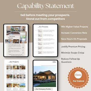 Może przedstawiać: Oświadczenie o możliwościach marketingu cyfrowego dla firmy budowlanej o nazwie Summit Homes. Oświadczenie podkreśla proces, projekty i profil firmy. Oświadczenie zawiera tekst "Sprzedawaj zanim spotkasz swoich potencjalnych klientów. Wyróżnij się spośród konkurencji." i "Wygrywaj projekty o wyższej wartości, zwiększaj wskaźnik konwersji, oszczędzaj czas na propozycjach, uzasadniaj ceny premium, minimalizuj zakres rozszerzenia, zmniejszaj pytania kontrolne".