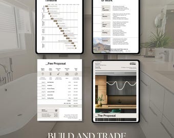 Modèle de livret de réception de chantier pour Canva, Google Slides et PowerPoint. Utilisé par les entreprises de construction.