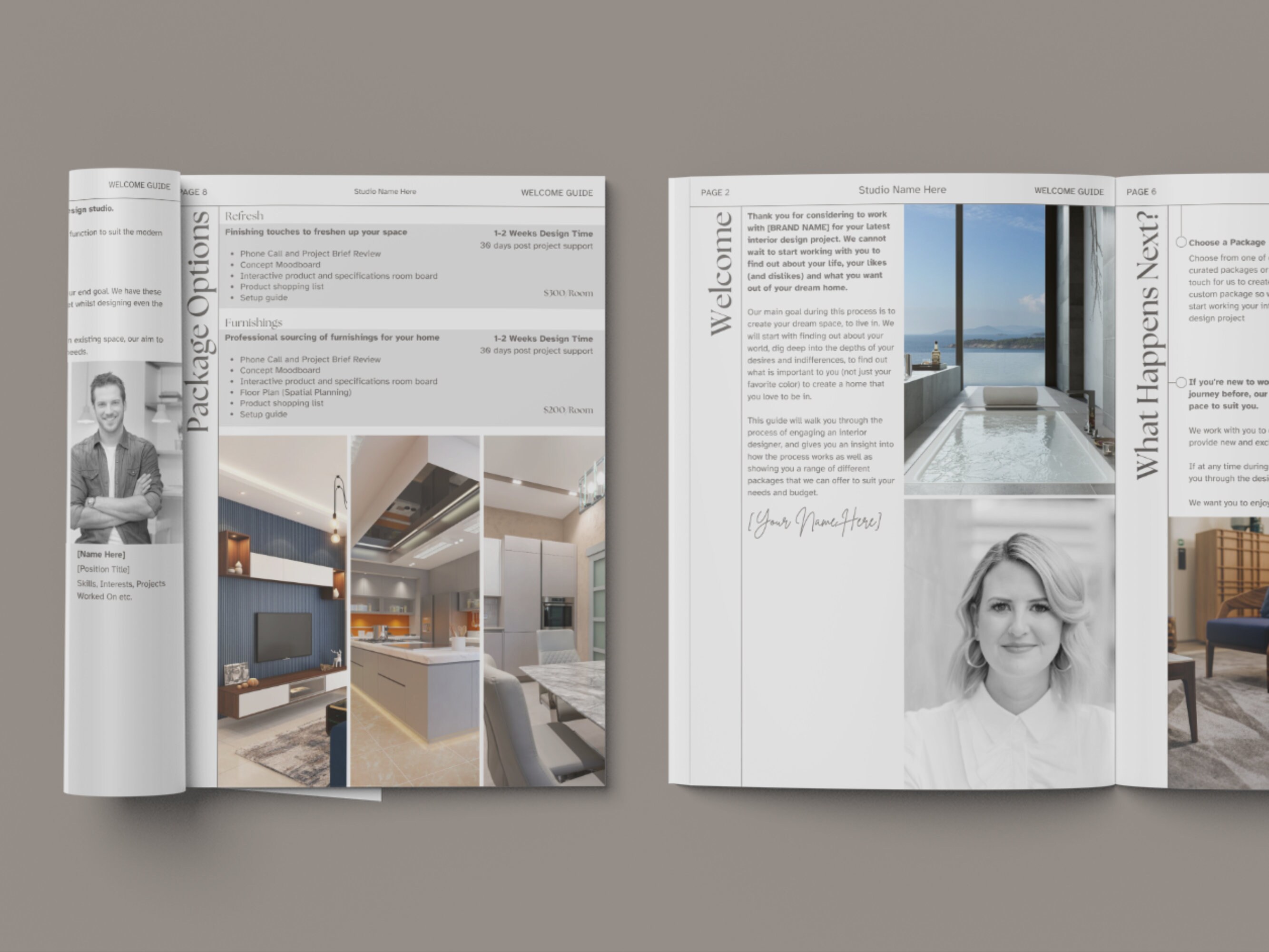 Interior Design Template Packages and Pricing Welcome Guide Canva ...