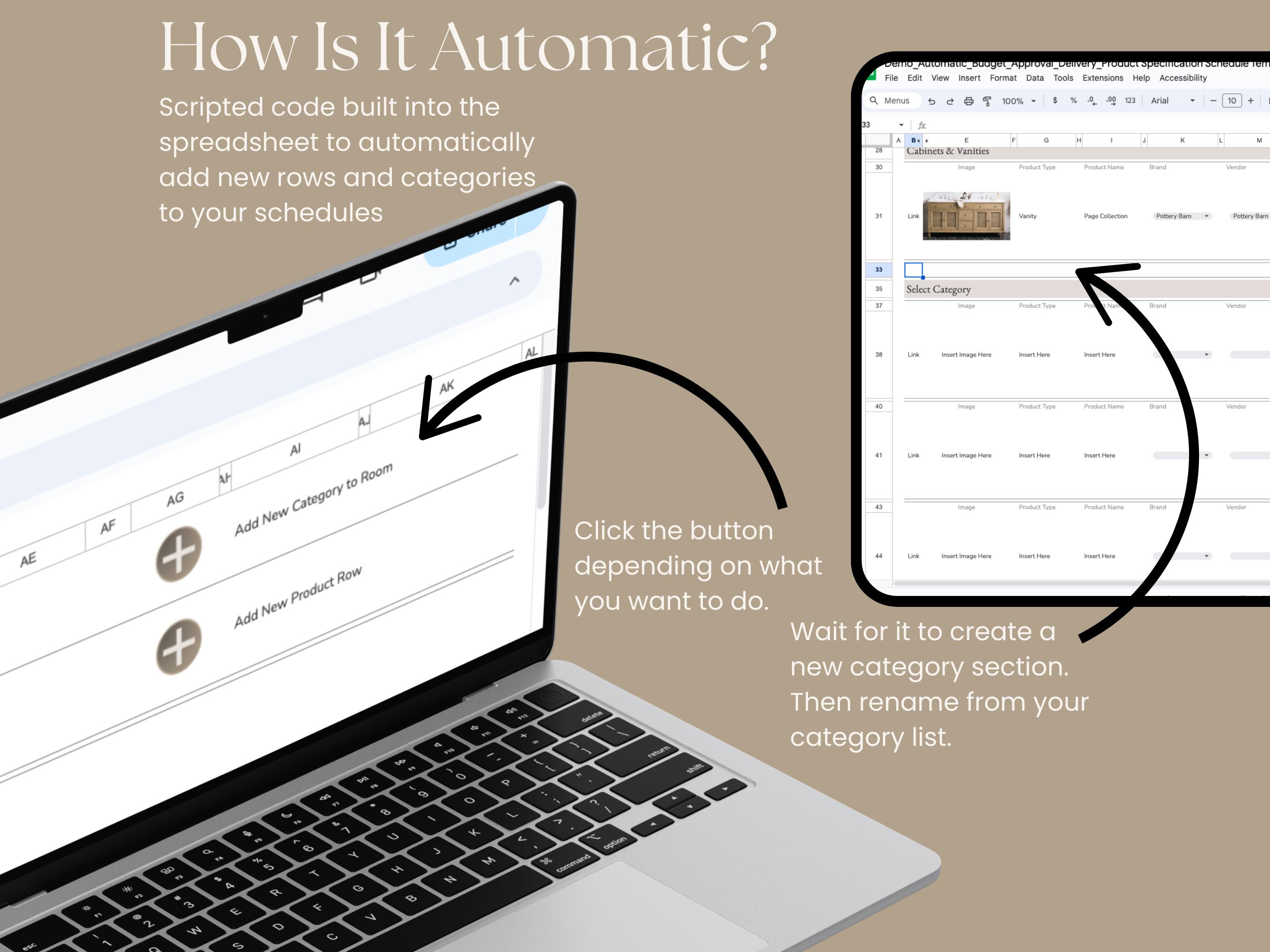 Interior Design Automatic Product Specification Schedule With Budget ...