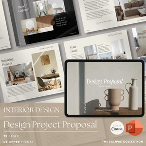 Interior Design Template - Project Proposal Canva - Professional Design Brief - Portfolio - Project Fee Estimate_The Eclipse Collection