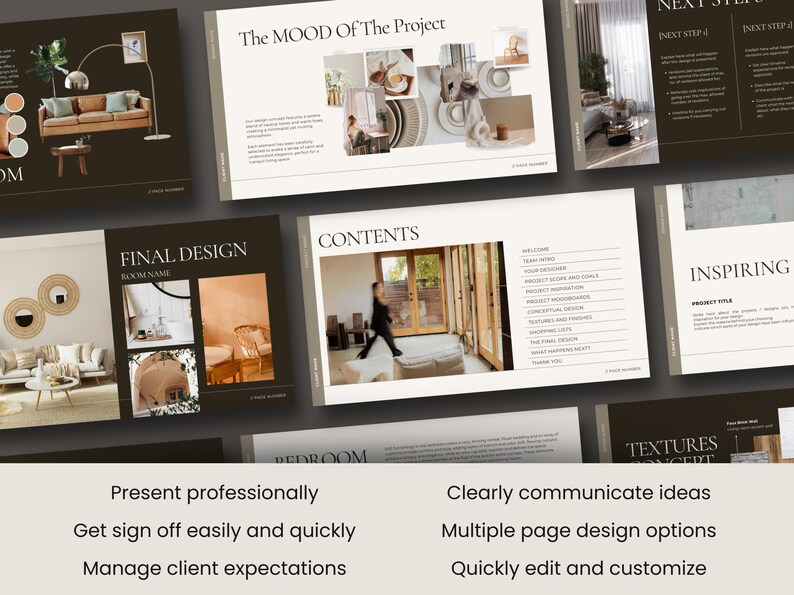 Design Presentation for Interior Designers - Moodboards,shopping Lists ...