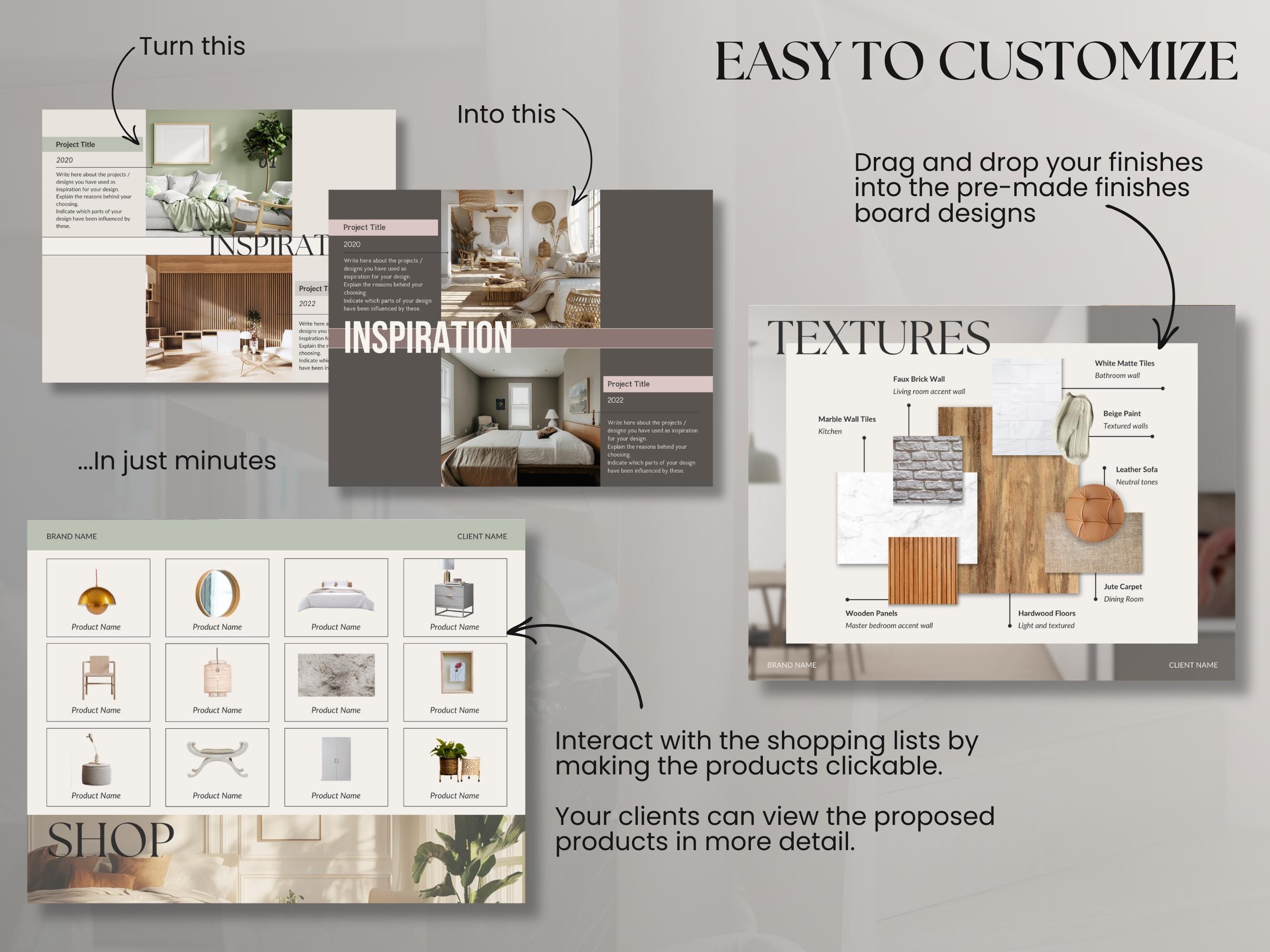 Design Presentation for Interior Projects- Designers Use Canva to ...