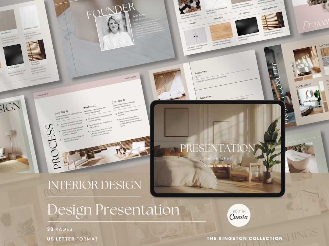 Canva Design Presentation for Interior Designers and Architects ...