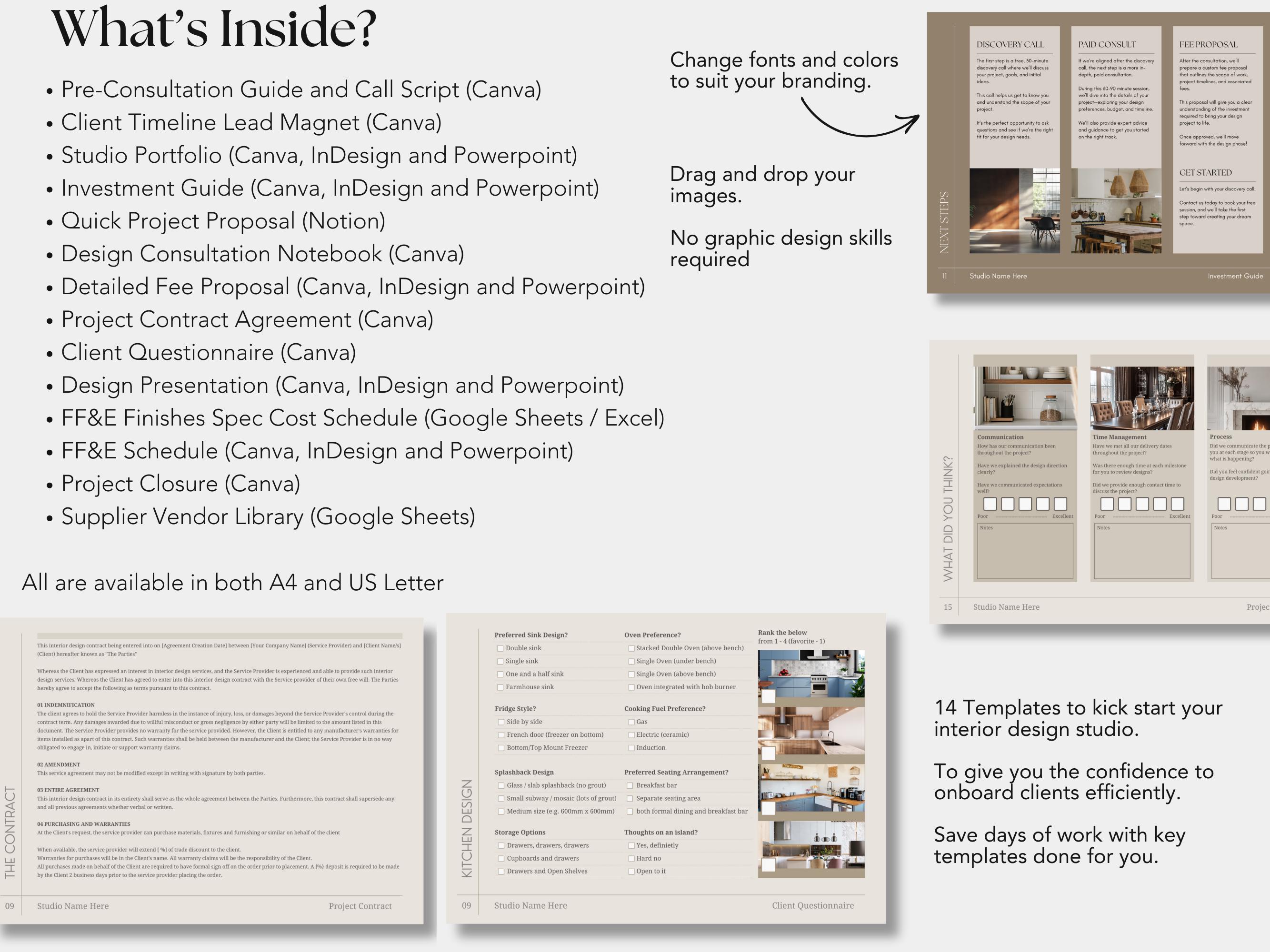 190+ Pages - Full Interior Design Studio Business Starter Pack Bundle ...