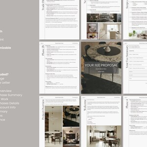 Interior Design Fee Proposal Template - the Finley - Canva Powerpoint ...