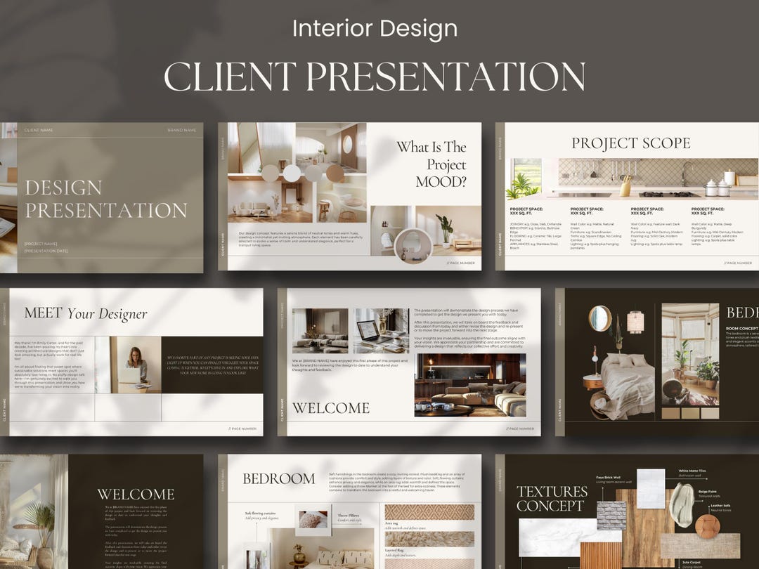 Design Presentation for Interior Designers - Moodboards,shopping Lists ...